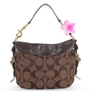 Coach Vintage Y2K Signature Canvas Leather Zoe Bag